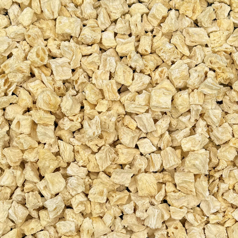ORGANIC PINEAPPLE, chunks, freeze-dried